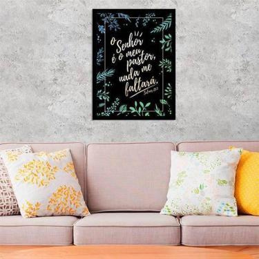 Imagem de Quadro Decorativo Salmo 23 O Senhor É Meu Pastor