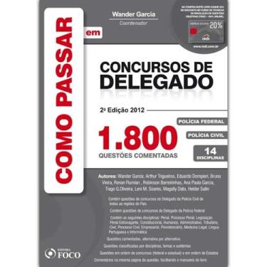 Imagem de Como Passar em Concursos de Delegado - 1.800 Questões Comentadas - FOC