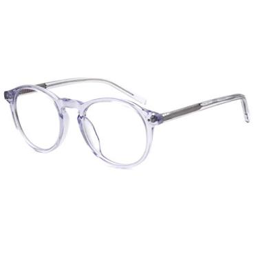 Imagem de MOSTAR Óculos redondos retrô modernos para mulheres e homens, armação circular vintage, óculos sem grau, lentes transparentes