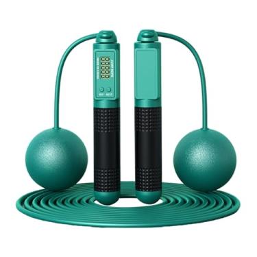 Imagem de Corda de pular, equipamento de treino de ginástica com balcão, corda de pular sem fio, para adultos, crianças, academia, treinamento, esportes, atividades ao ar livre