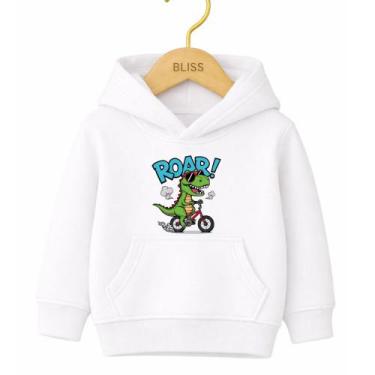 Imagem de Moletom Canguru Infantil Estampa Roar Dino 1013 Escola Creche Volta ás