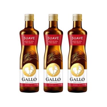 Imagem de Kit Azeite de Oliva Gallo Tipo Único - 3 Unidades com 500ml Cada, 3 un