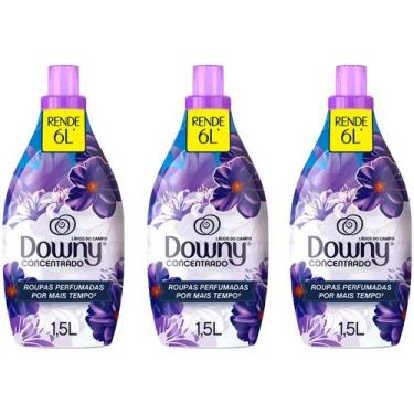 Imagem de Kit Amaciante Downy Concentrado Lírios do Campo - 1,5L 3 Unidades, 3 u