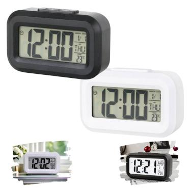 Imagem de Kit 06 Mini Relógio Digital com Led Alarme Temperatura Data