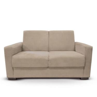 Imagem de Sofá Estofado 2 Lugares Sala Estar Recepção Giovana Suede - Isa Estofa