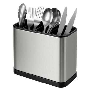 Imagem de Escorredor Porta Talheres Aço Inox 4 Divisões Organizador - Dexin