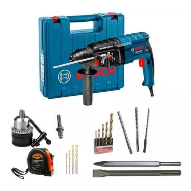Imagem de Martelete Furadeira Impacto Bosch GBH 2 24D  Mega Kit Broca Completo, 