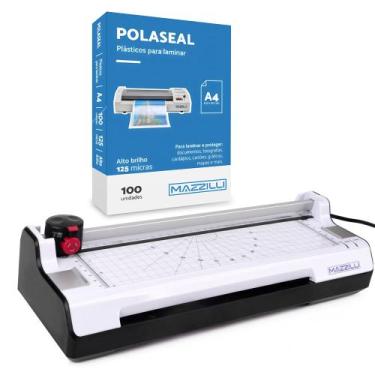 Imagem de KIT Plastificadora A4 - 5 Funções Em 1 220v + PlasticoA4 - Importado