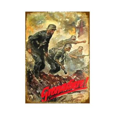 Imagem de Placa De Metal Vintage Alemã Para Decoração De Parede De Casa, Bar, Ga