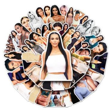 Imagem de Pacote de adesivos Kardashians Anime à prova d'água, 50 unidades - yiw