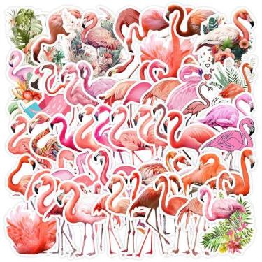 Imagem de Adesivos Flamingos, vinil impermeável, anime, 50 unidades/lote, 5-7 cm