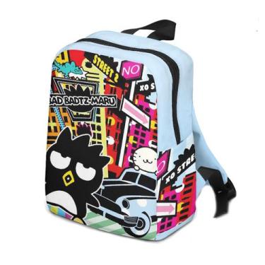 Imagem de Mochila escolar infantil BadtzMarus com impressão 3D de algodão e poli