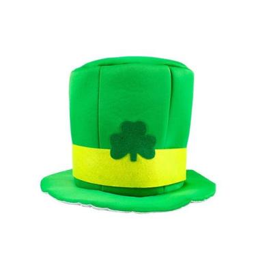 Imagem de Chapéu St Patricks Days Greens Clovers Magicians Cosplay - yiweisai