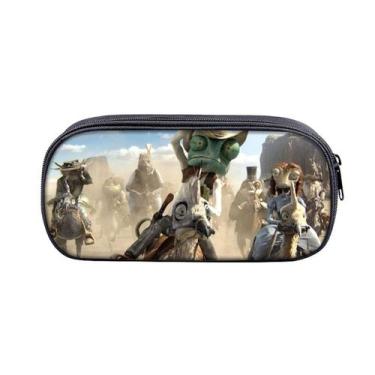 Imagem de Bolsa de lápis Rangos Anime de poliéster impermeável de grande capacid