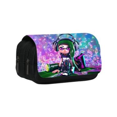 Imagem de Bolsa de lápis Splatoon Big Capacity Oxford Waterproof 20x7,5x10cm - y