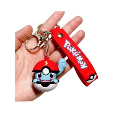 Imagem de Chaveiro De Silicone Pokémon Para Crianças: Pikachu, Charmander, Squir