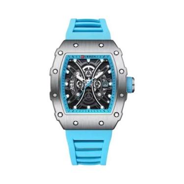 Imagem de Relógio De Quartzo Masculino CURREN 8438 Com Pulseira De Silicone À Pr