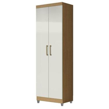 Imagem de Armário Multiuso 2 Portas 2000191 Atacama Off White Com Pés Cinza - Aramóveis