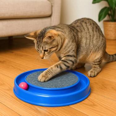 Imagem de Arranhador Interativa Antistress Pets Gatos Bolinha Cachorro Brinquedo