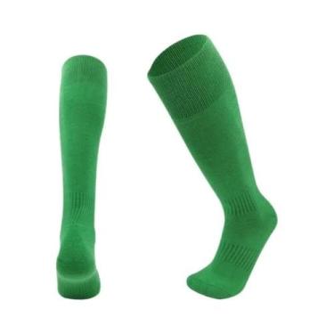 Imagem de Meias Esportivas De Futebol Em Cores Sólidas Para Crianças E Adultos, 