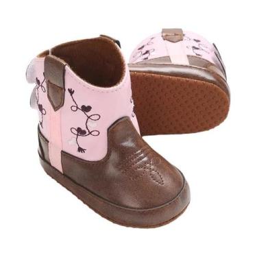 Imagem de Botas De Bebê Retrô Fofas De PU, Sapatos Casuais Bordados E Estampados