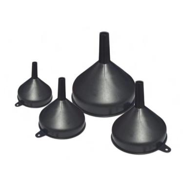 Imagem de Kit 4 Funil de Plastico Cozinha Dosador Universal G M P e PP - Plasdur