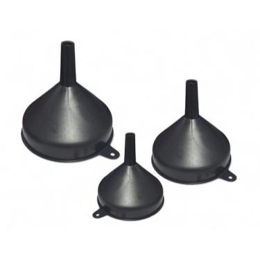 Imagem de Kit 3 Funil de Plastico Cozinha Dosador Universal M P e PP - Plasduran