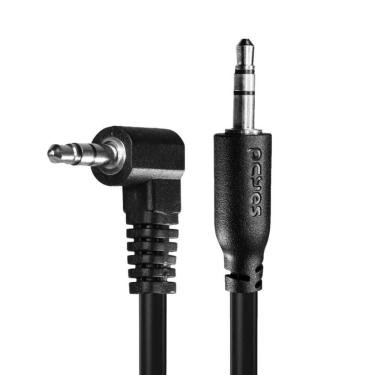 Imagem de Cabo P2 3.5mm M Para P2 3.5mm M 90° - Preto - 2m - P2pr-2