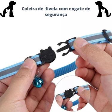 Imagem de Coleira Capa Fixa Para Air Tag Gps Gato Cachorro Pet Refletiva - C3b, 