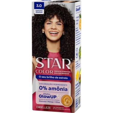 Imagem de Tinta de Cabelo Star Color Sem Amônia Castanho Absoluto 3.0