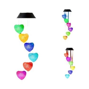 Imagem de Luminária Solar Decorativa Para Jardim Com Mudança De Cor, Sinalizador