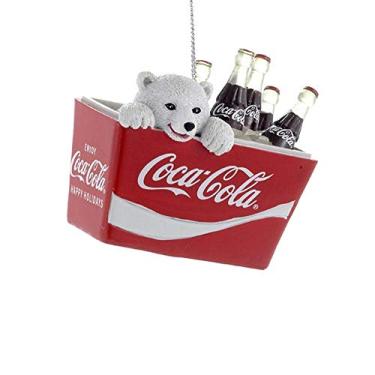 Imagem de Coca-Cola Kurt Adler Filhote de urso polar em forma de coca, 6 cm