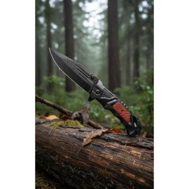 Imagem de Canivete Tático Portátil 23cm - Camping, Pesca, Aventura - Congratulat