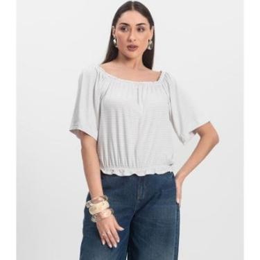 Imagem de Blusa Feminina Ciganinha Infinita Cor Branco-Feminino