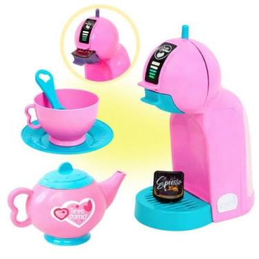 Imagem de Cafeteira Infantil Xicaras para Cafe Brinquedo Kit Cozinha Infantil - 