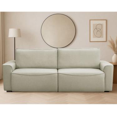 Imagem de Sofa 4 Lugares Retratil Reclinavel 250cm Linho Nobile Ferguile