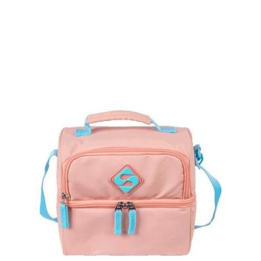 Imagem de Lancheira Baú 2 Compartimentos Sestini Lunch Hydroblock - Peach Candy,