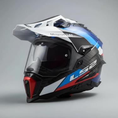 Imagem de Capacete Ls2 Explorer Mx701 Carbon Frontier Azul Brilho-Unissex