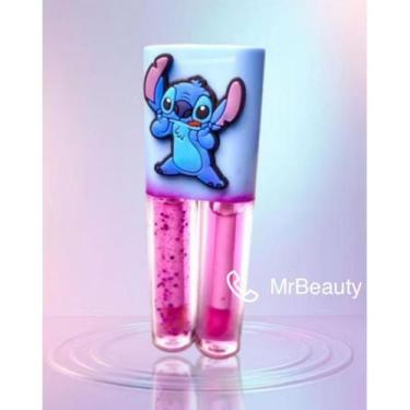 Imagem de Lip Gloss Holográfico Stitch  Brilho Intenso e Efeito Glow Encantador 