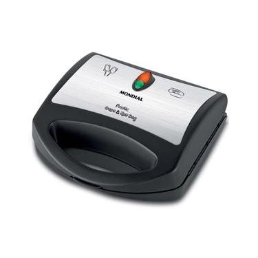 Imagem de Crepeira Pratic Crepe & Hot Dog Mondial CP-01 Prepara 6 Crepes com 850W de Potência - Preta