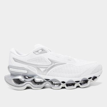 Imagem de Tênis Mizuno Wave Prophecy 15, Branco, Prata, 41