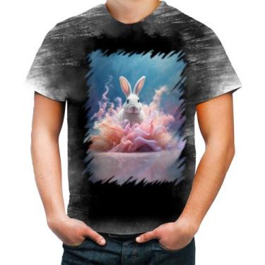 Imagem de Camiseta Desgaste Páscoa Coelhinho Explosão de Cores 2 - Kasubeck Stor