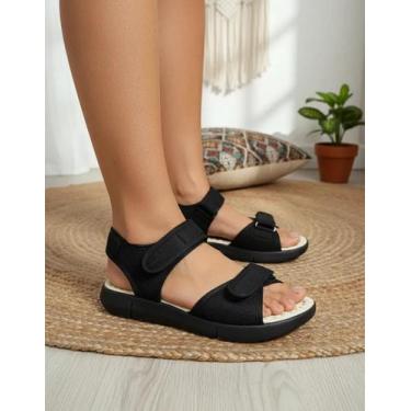 Imagem de Sandália Papete Feminina Ortopédica Anatômica Massageadora Leve Macia 