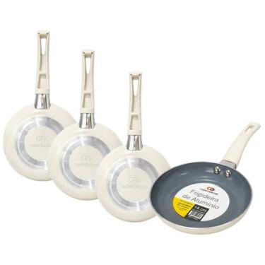 Imagem de Kit 3 Frigideira De Ovo Hambúrguer Cerâmica Antiaderente 14cm - CASAMB