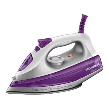 Imagem de Ferro a Vapor Mondial Branco e Roxo 1200W FVN-01-P, Branco e Roxo, 220