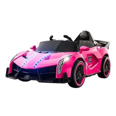 Imagem de Mini Carro Eletrico Infantil 6V Rosa Bw404rs Com Controle Remoto