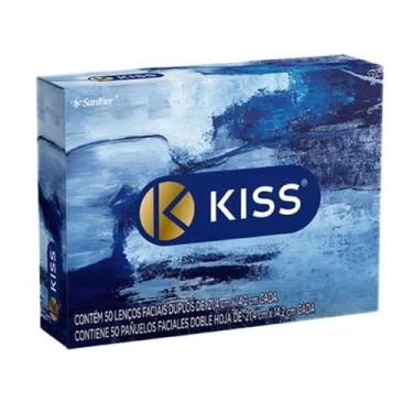 Imagem de Lenço de Papel Facial Kiss - 50 Unidades