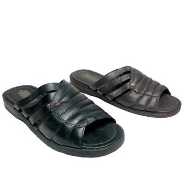 Imagem de Chinelo italianinho ideal para circulação dos pes / 34103, 44, Marrom