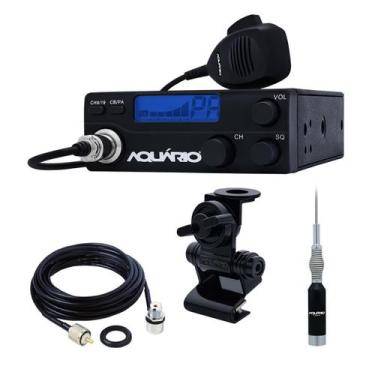 Imagem de Rádio PX 40 Canais + Antena B-2080 + Cabo + Suporte Porta Malas - Aquá