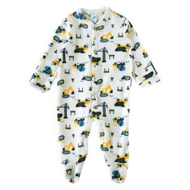 Imagem de Pijama Macacão Bebê Soft Construção Off White Tip Top, M